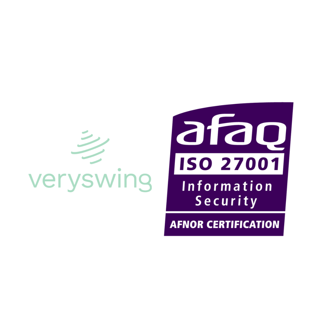 Veryswing obtient la certification ISO 27001 en 2024