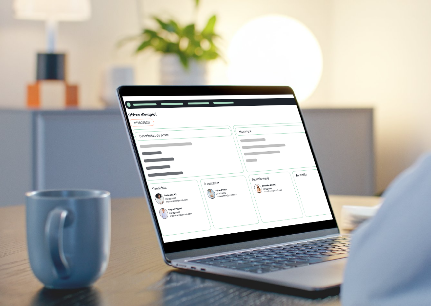 base candidats offres d'emploi