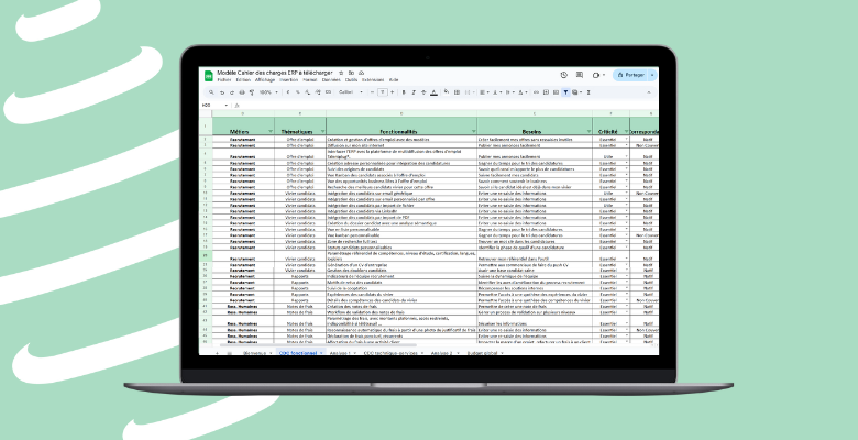 Modèle Cahier des charges ERP